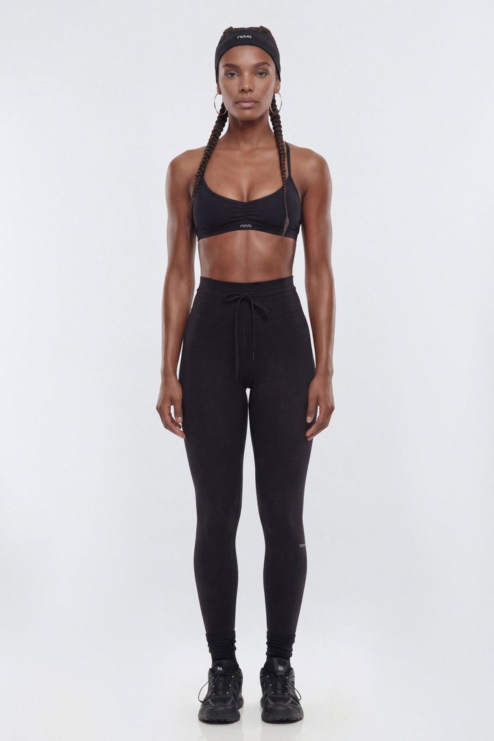 ProStretch™ 27″ High Rise Drawstring Legging - Black