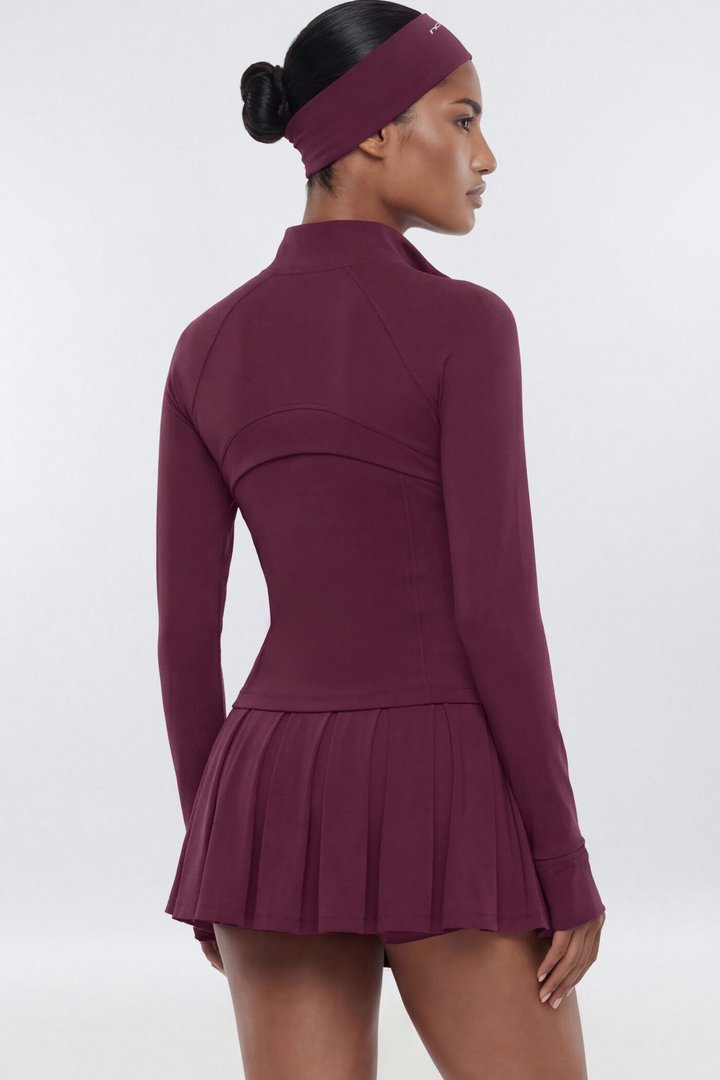 ProStretch™ Front Zip Sports Jacket - Merlot