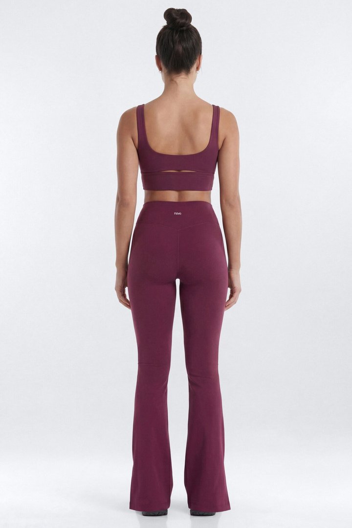 ProStretch™ 32″ Midrise Flare Legging - Merlot
