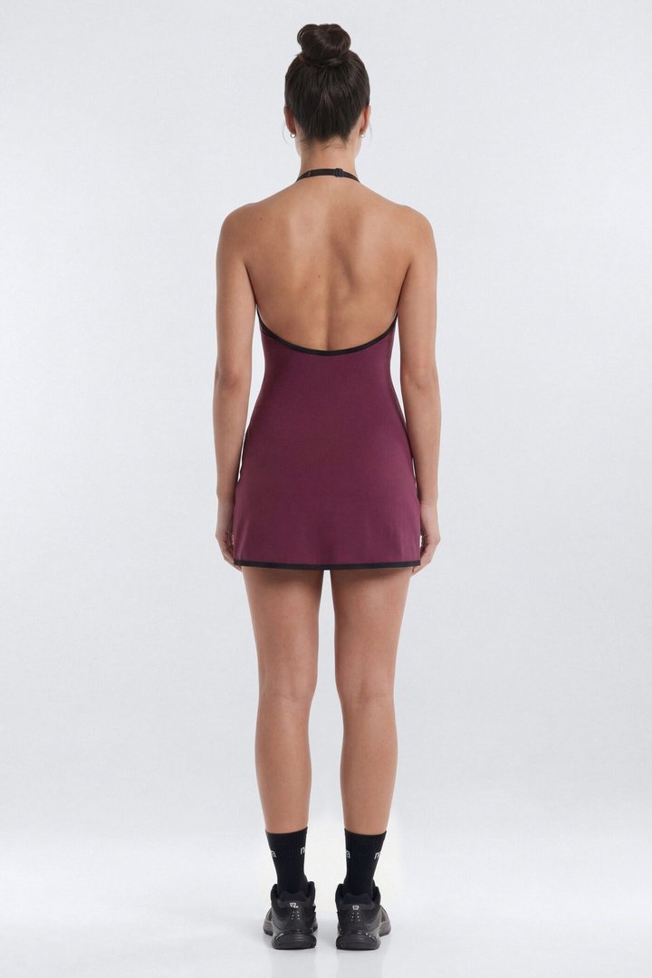 ProStretch™ Halter 2 in 1 Active Dress - Merlot