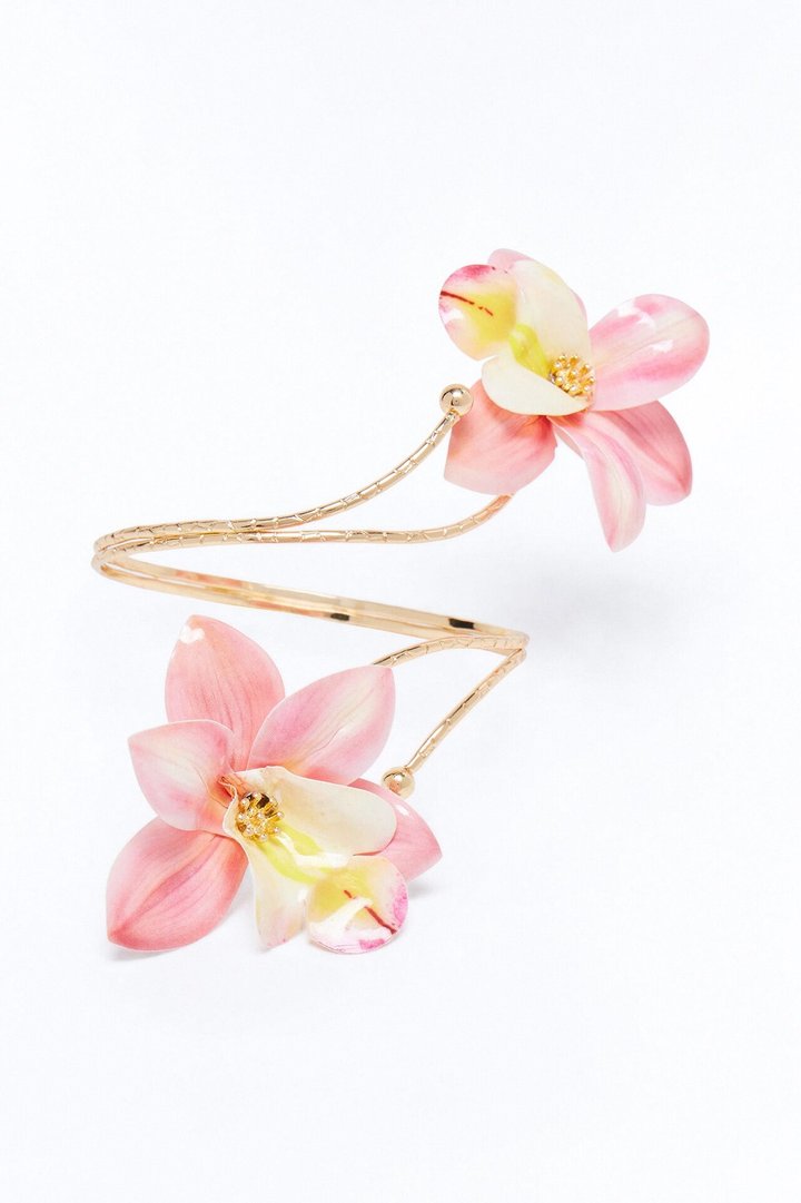 Sweet Bloom Arm Cuff - Pink