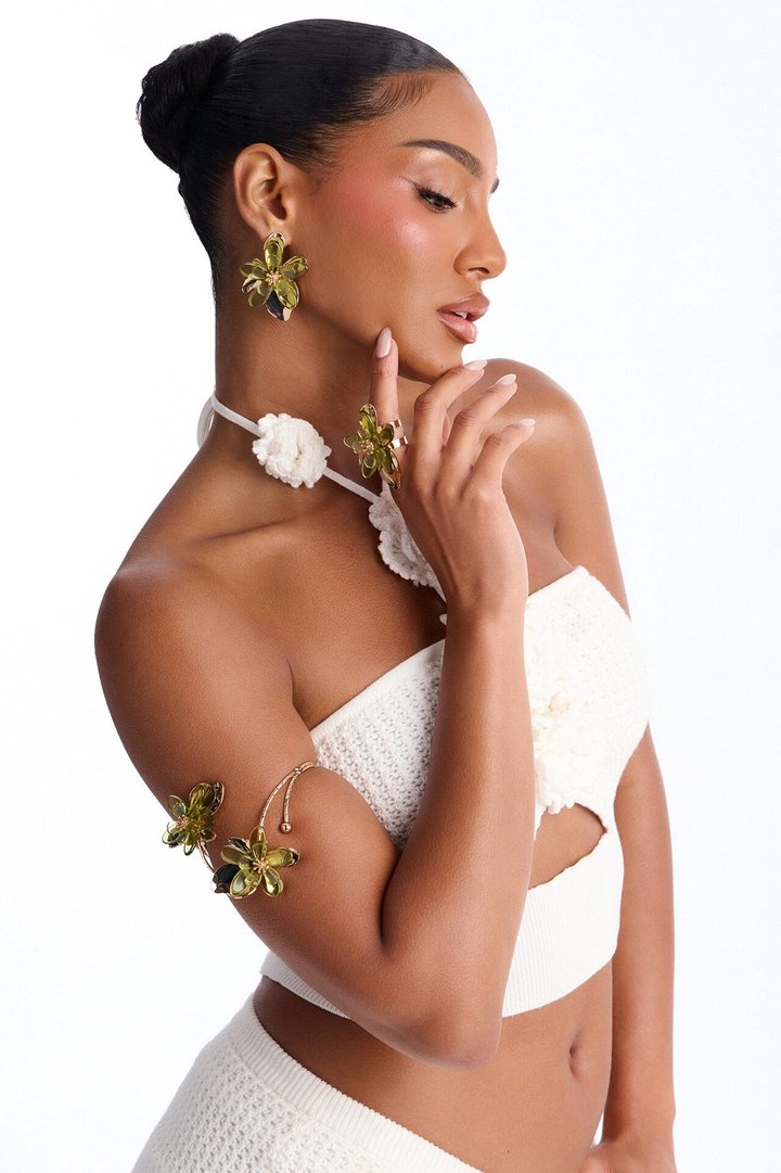 Everything To Me 3 Piece Set - Gold/Green