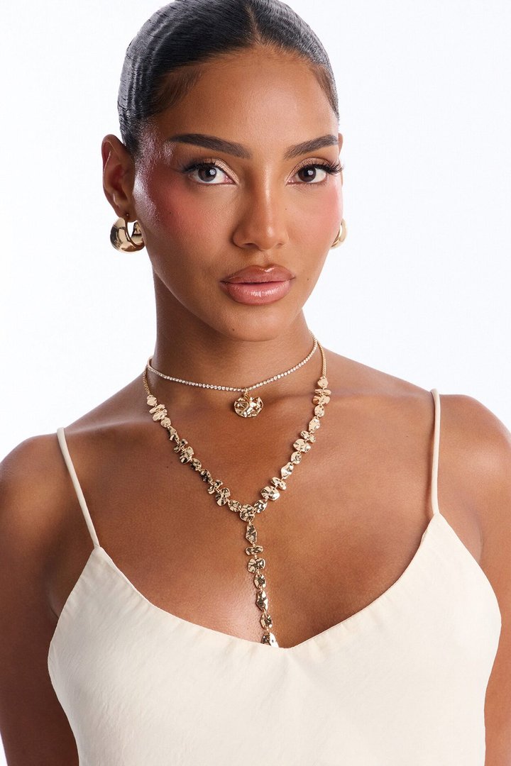 Caribbean Oasis Layered Necklace - Gold