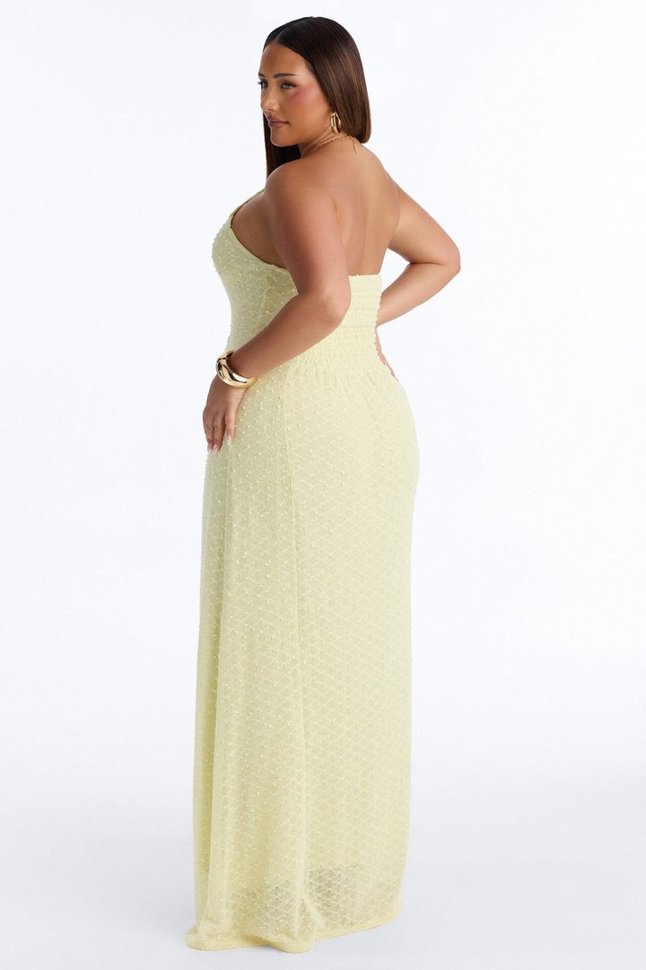 Caribbean Shores Maxi Dress - Yellow