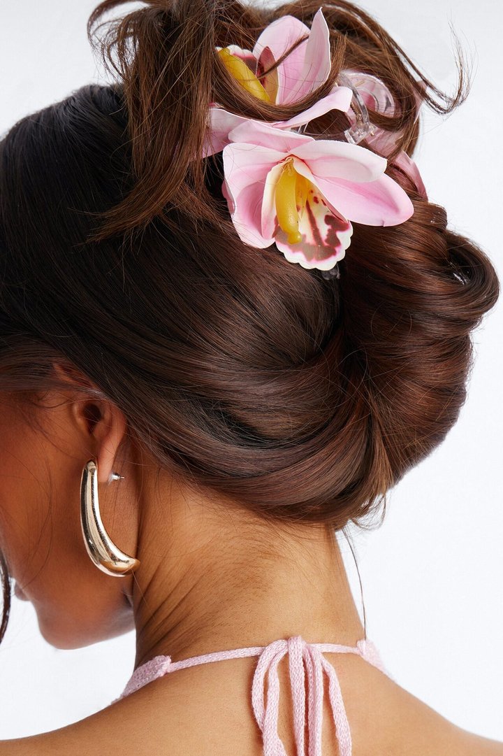 Tropical Sunrise Hair Claw Clip - Pink