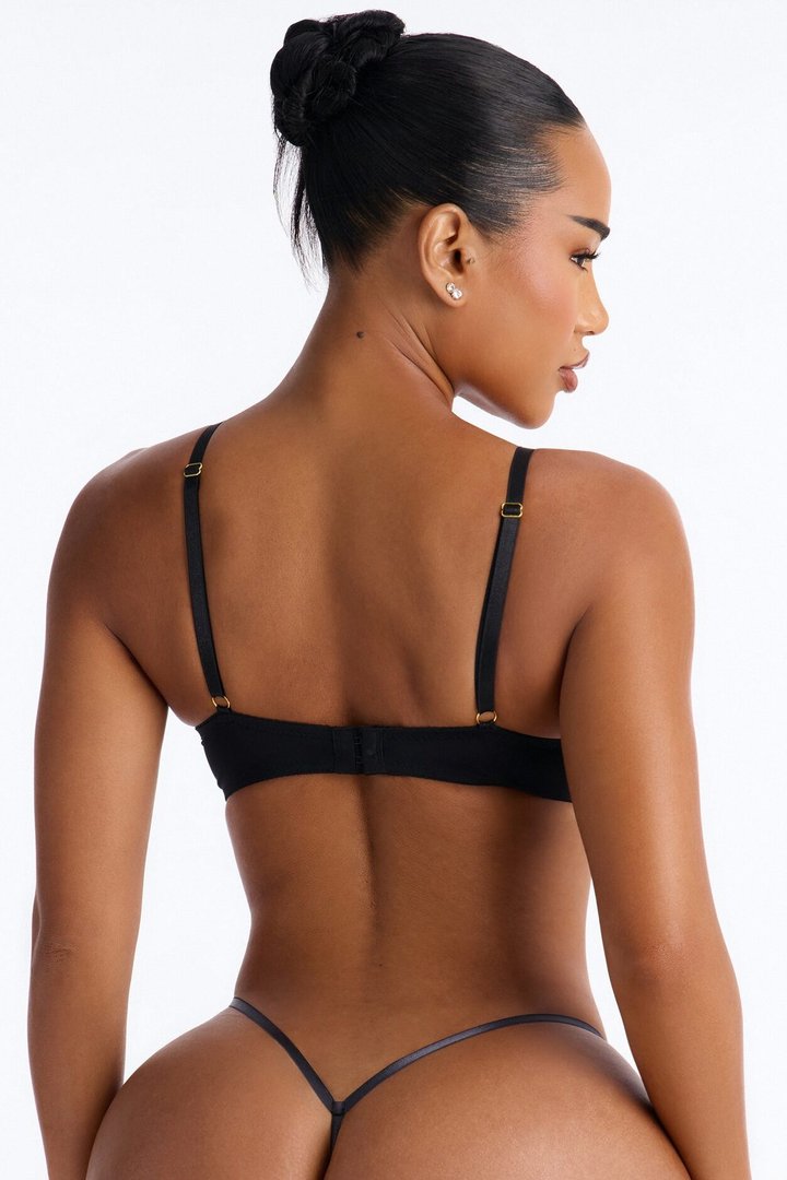 Safe Haven Molded Cup T-Shirt Bra - Black