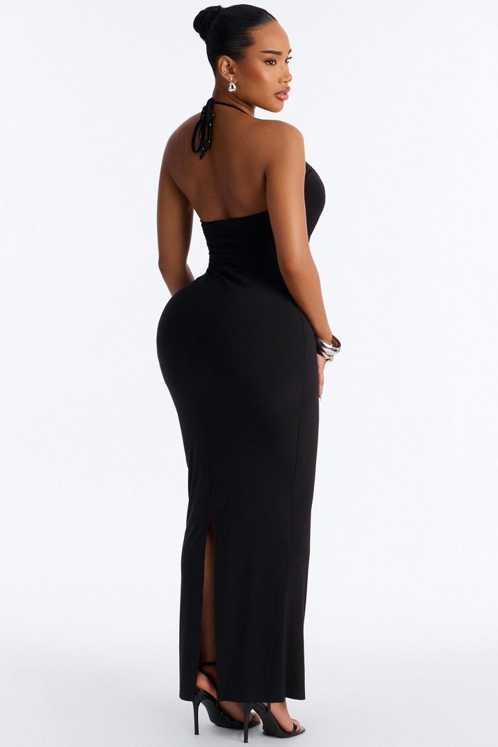Kalena Embellished Maxi Dress - Black