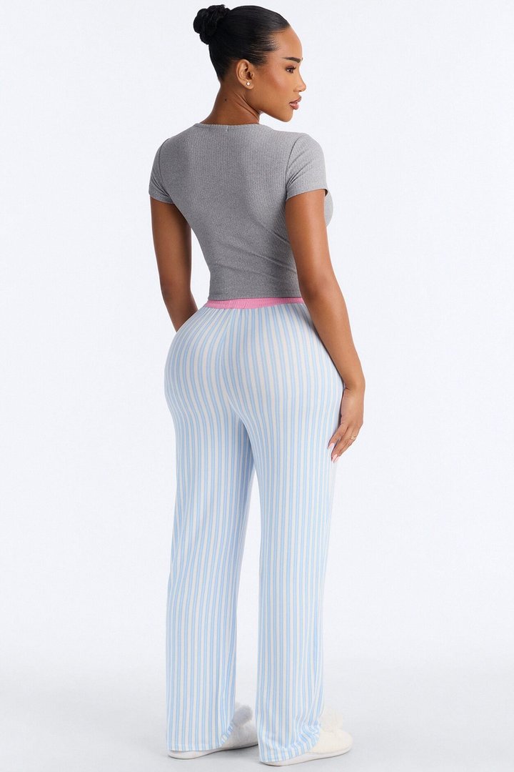 Let Me Sleep Boxer PJ Pant Set - Blue/combo