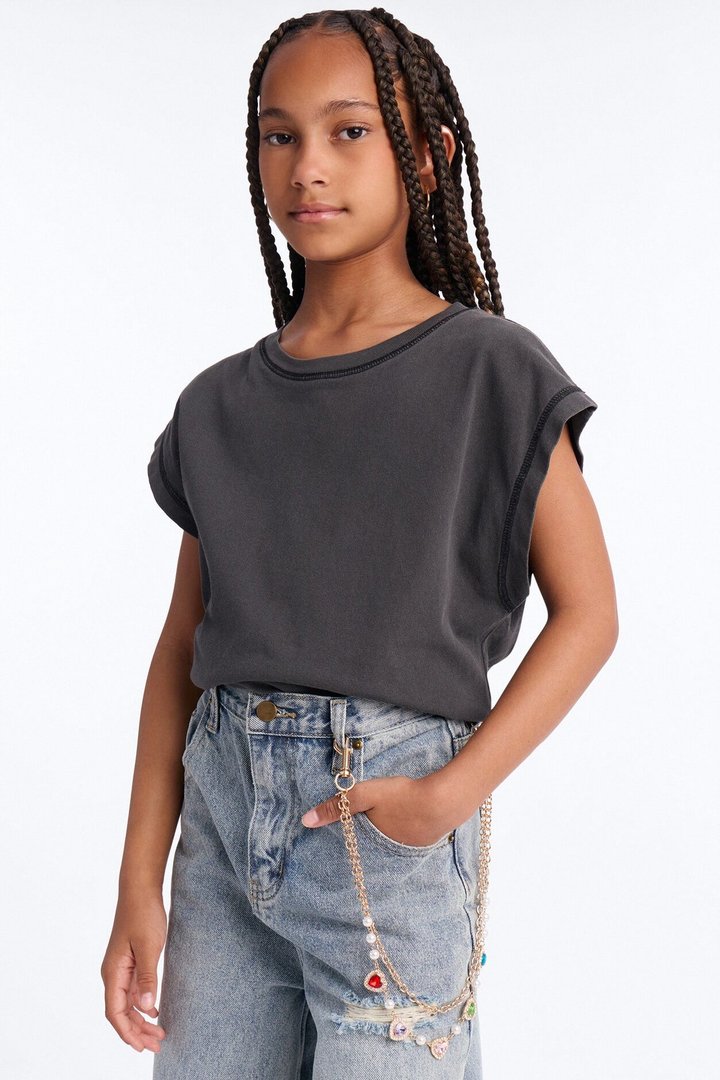 Mini Heart To Heart Layered Pant Chain - Gold
