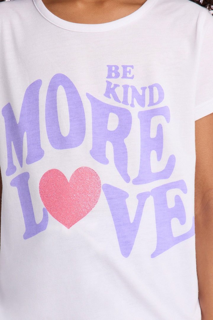 Mini More Love Short Set - White/combo