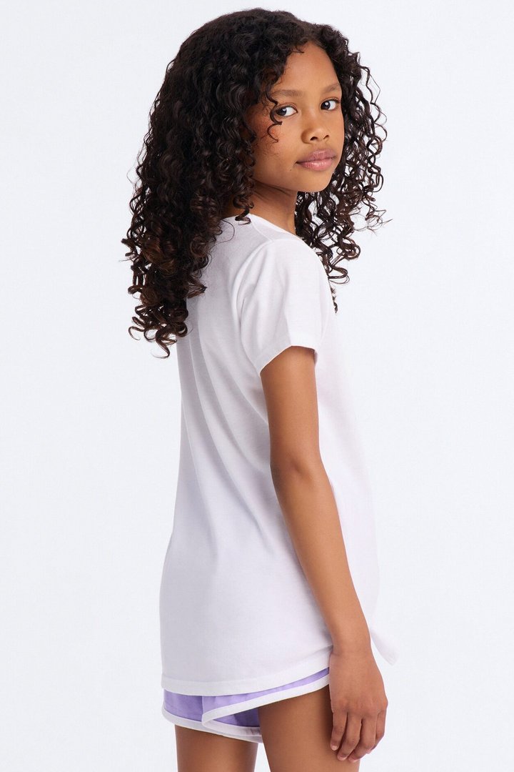 Mini More Love Short Set - White/combo