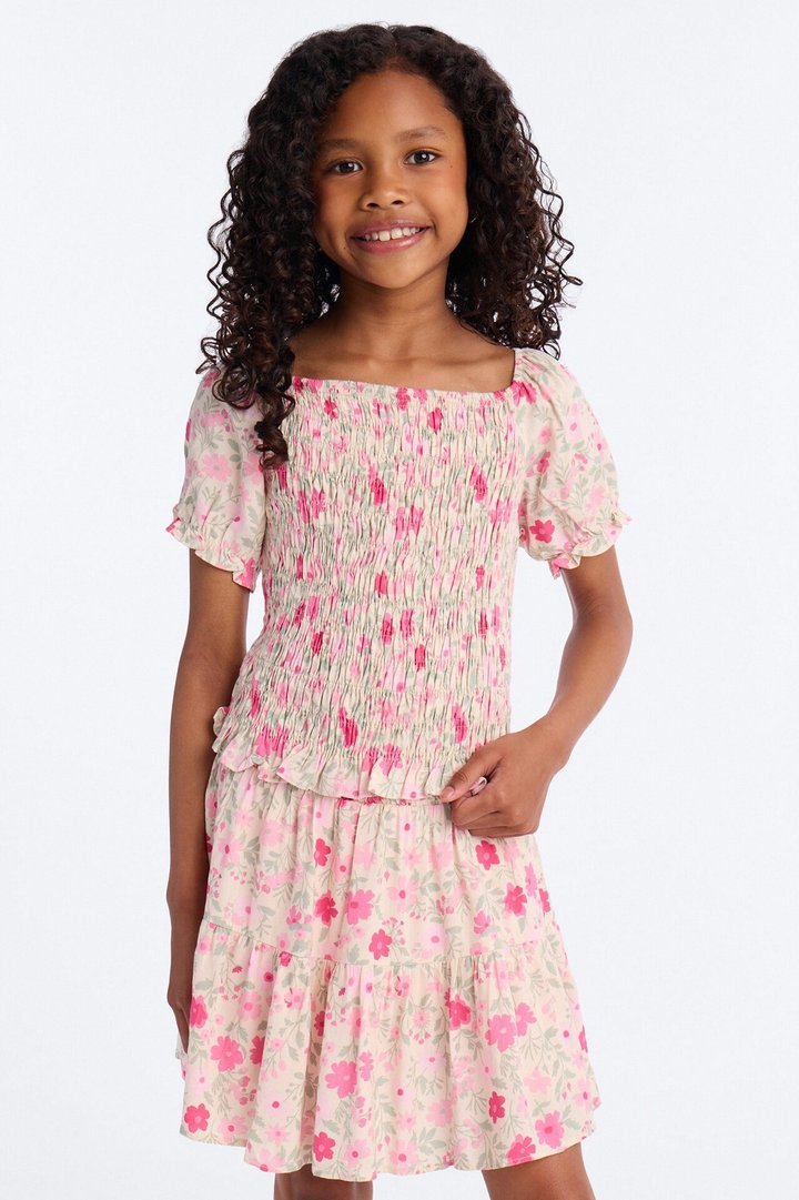Mini All For You Floral Skirt Set - Pink/combo