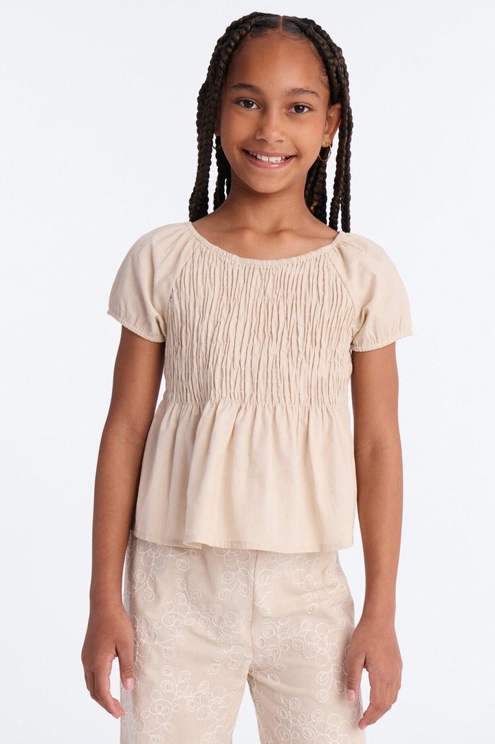 Mini Figure It Out Wide Leg Pant Set - Stone