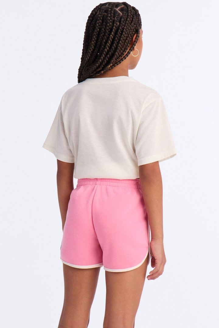 Mini Pink Is My Power Color Short Set - Pink/combo