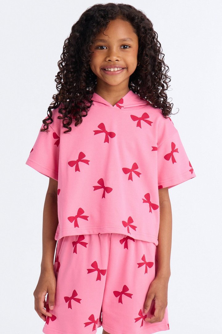 Mini Fly Away With Me Short Set - Pink