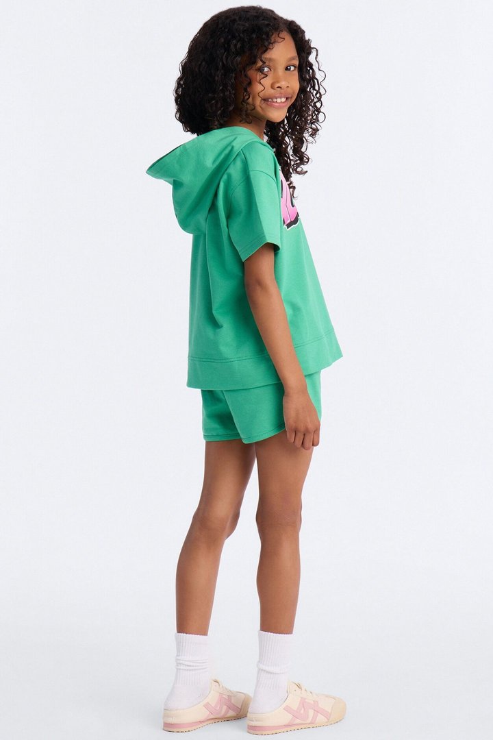 Mini Still The Queen Short Set - Kelly Green