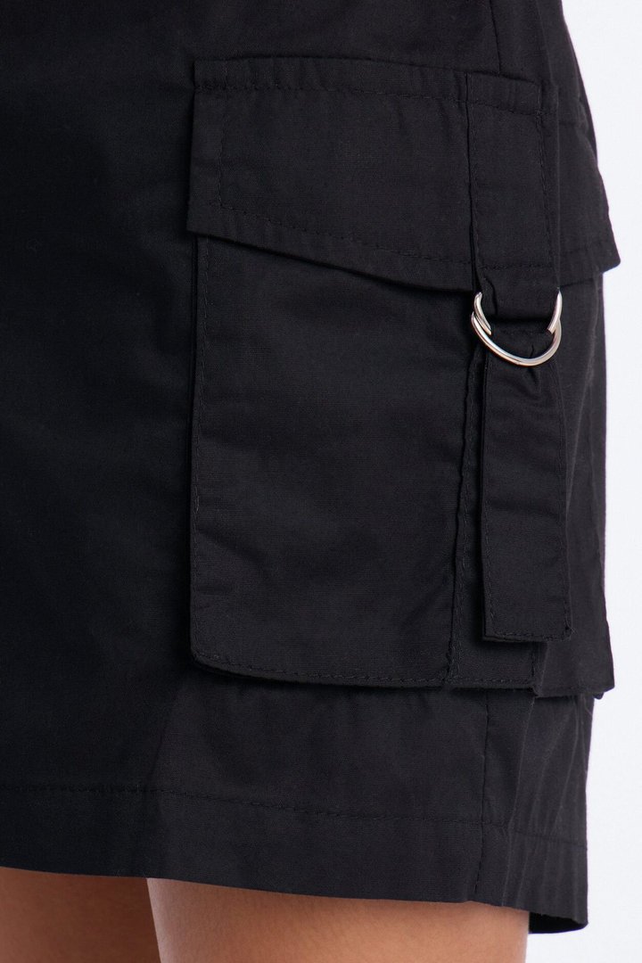 Mini Ezra Poplin Shorts - Black