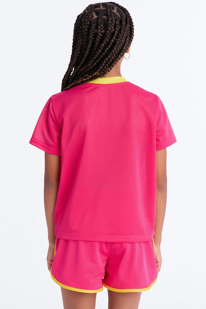 Mini Team New York 98 Short Set - Pink/combo