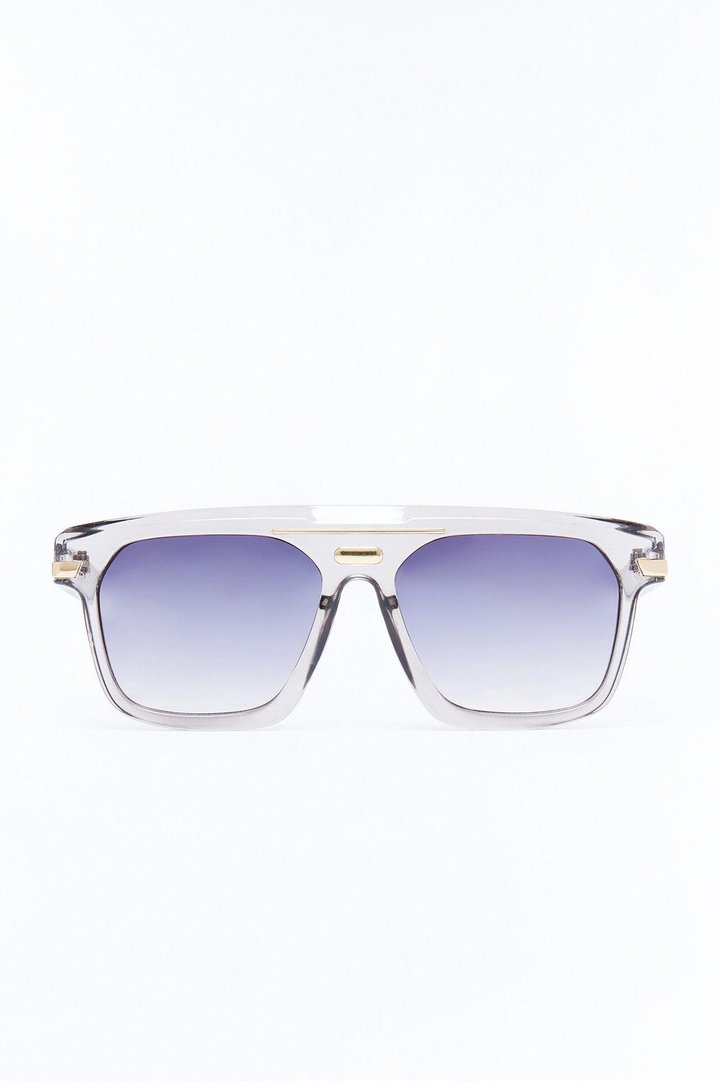 Stuck In Limbo Flat Top Sunglasses - Grey