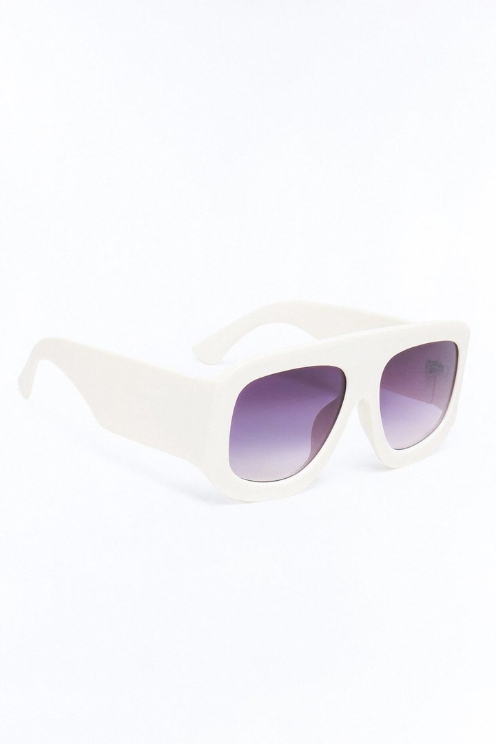 Coolest In Town Sunglasses - Beige