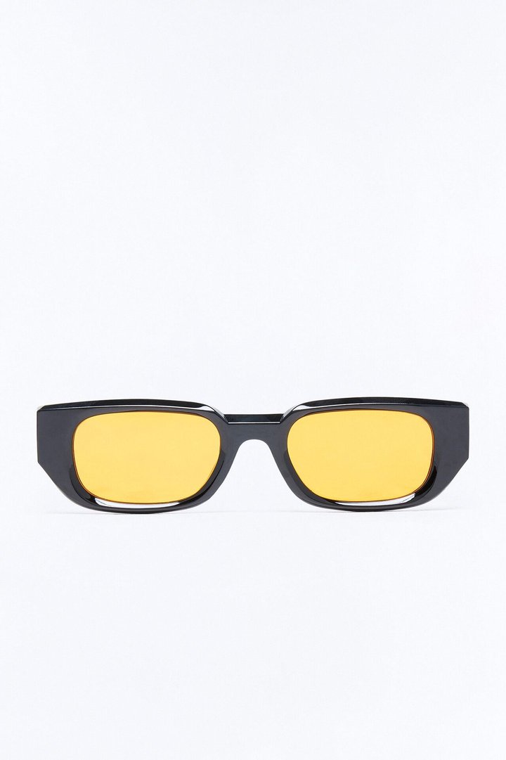 Crossing Lines Sunglasses - Black/Orange