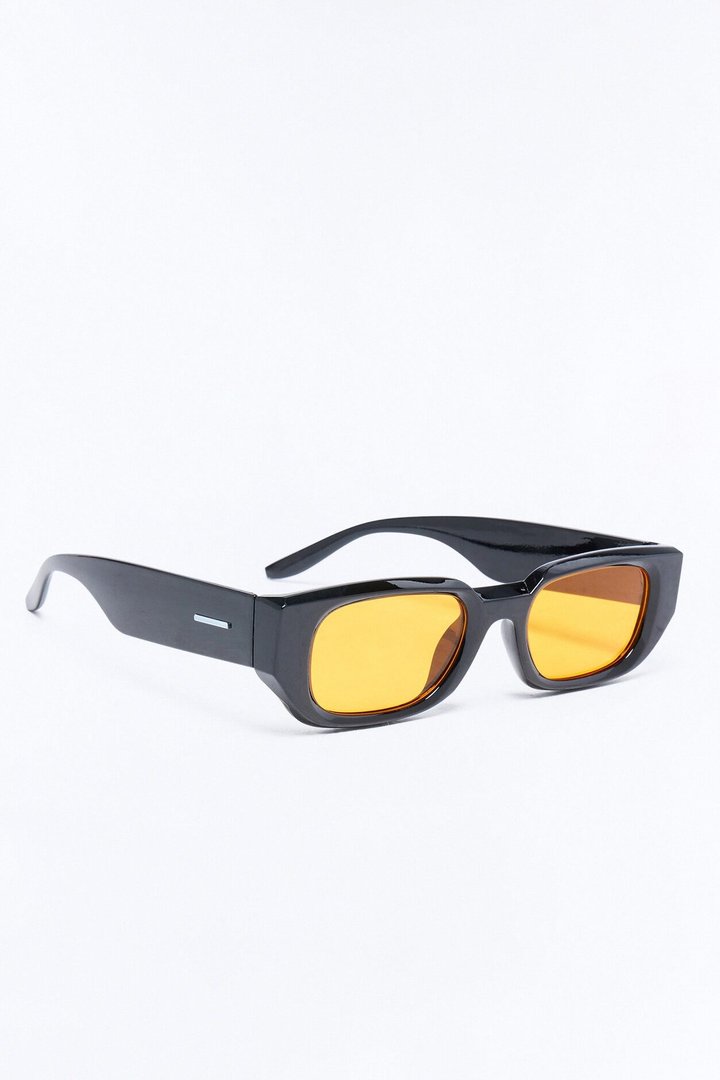 Crossing Lines Sunglasses - Black/Orange