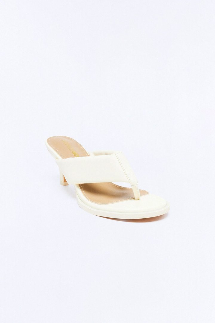 Cardinal Thong Kitten Heels - Cream