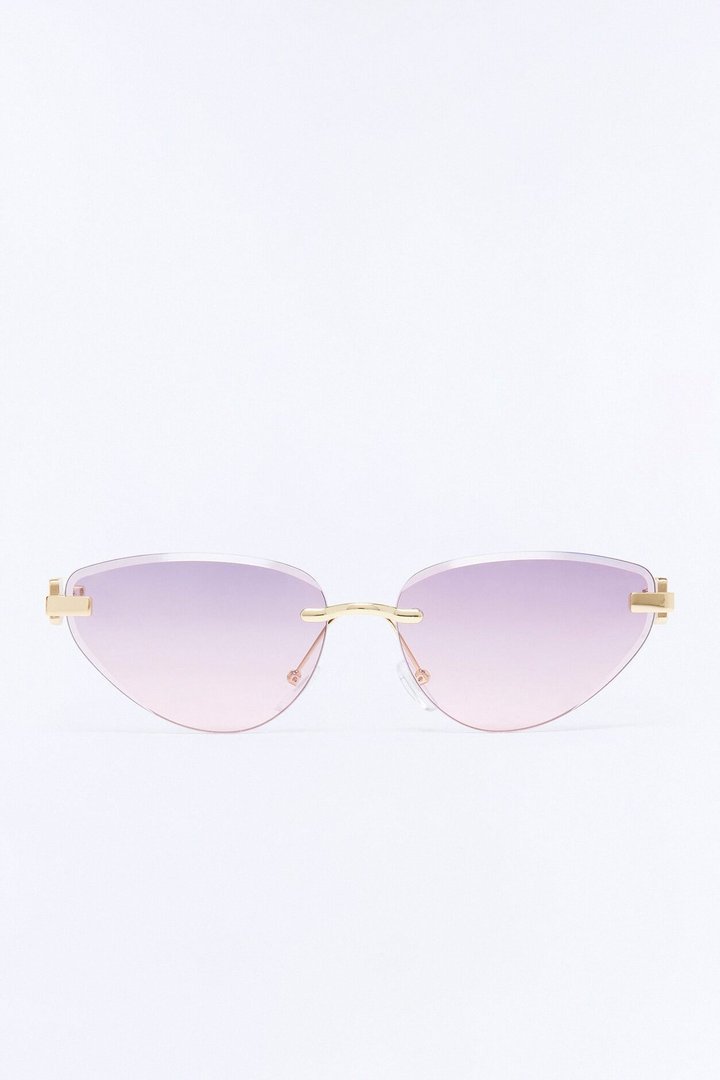 Doll House Sunglasses - Gold/Purple
