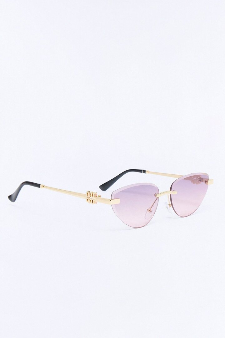 Doll House Sunglasses - Gold/Purple