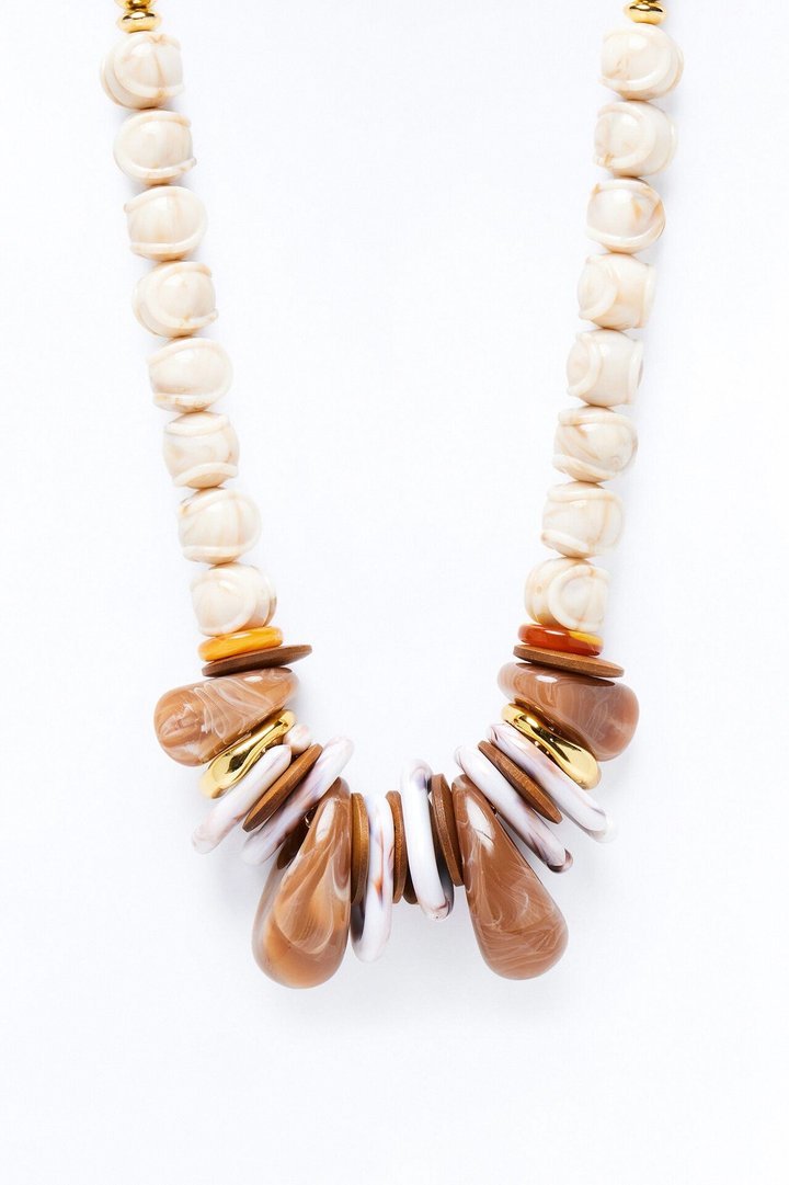 Caribbean Beauty Necklace - Brown/combo