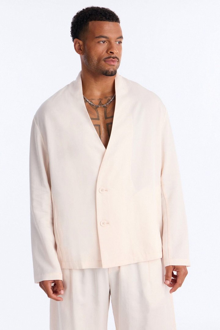 Relaxed St.Tropez Unlined Blazer - Cream