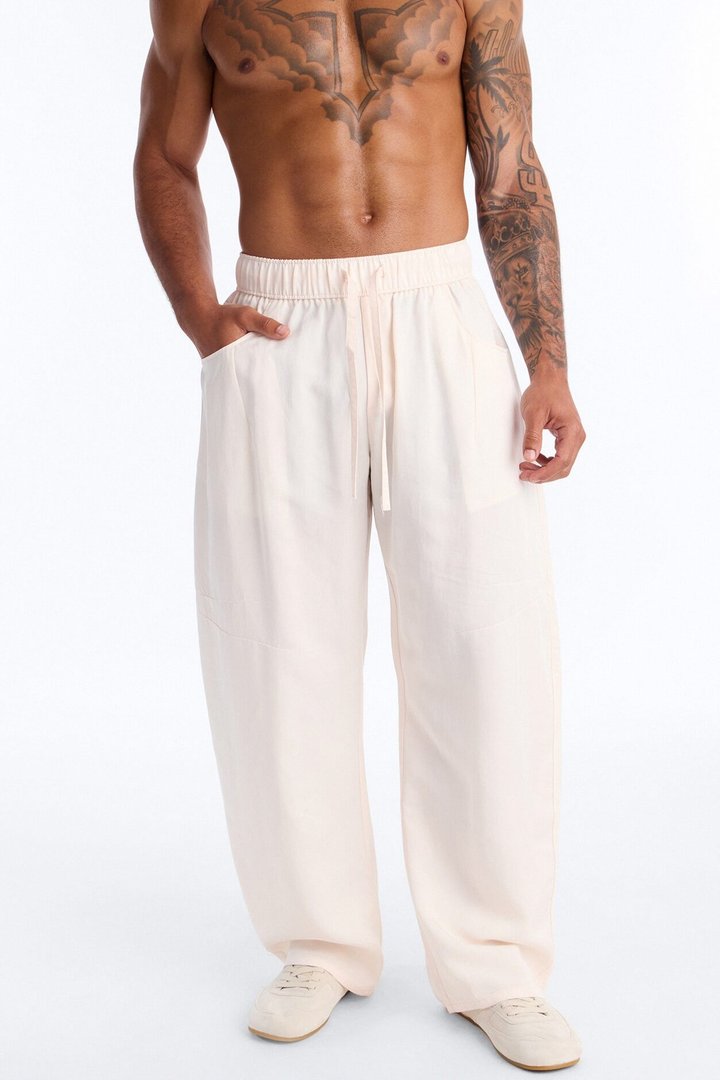 Baggy St. Tropez Pant - Cream