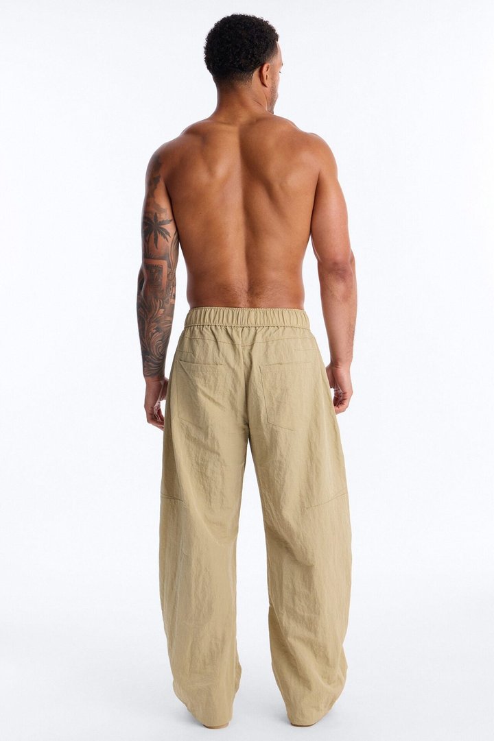 After Dark Amalfi Nylon Pant - Khaki