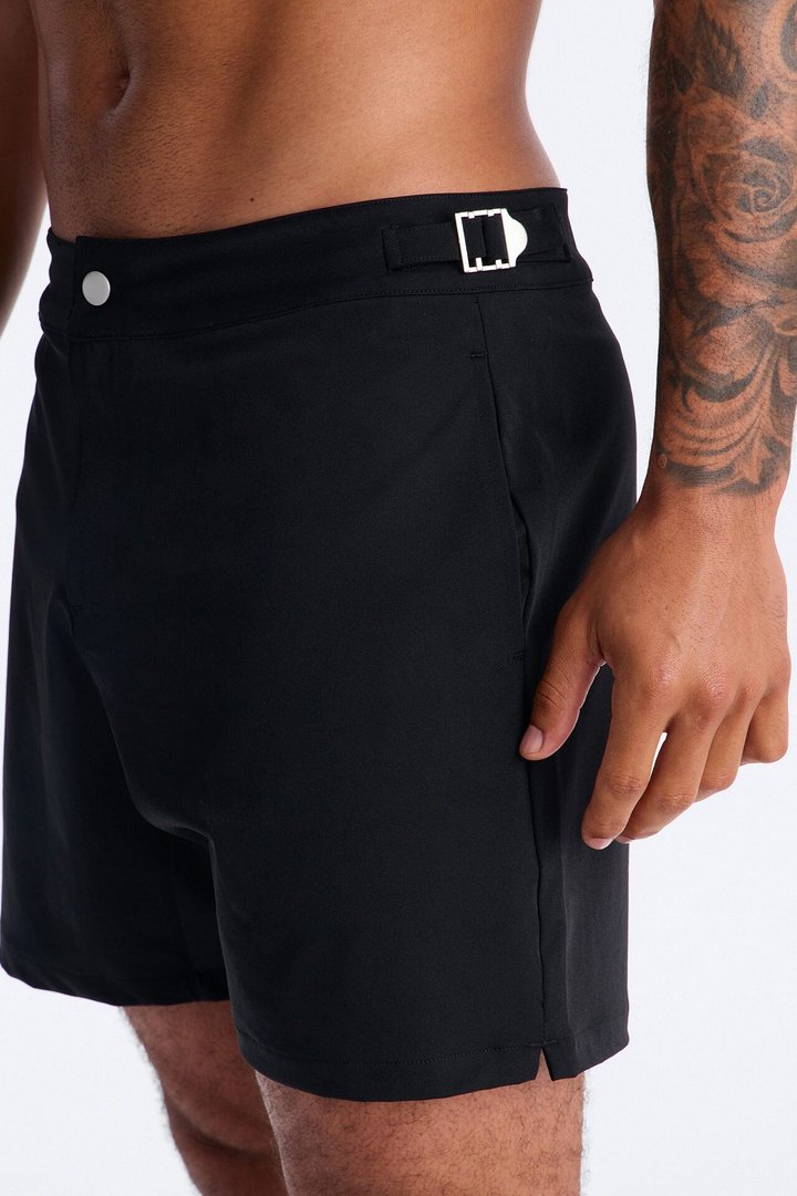 Elevated Stretch Trouser Swim Trunk 6″ - Black