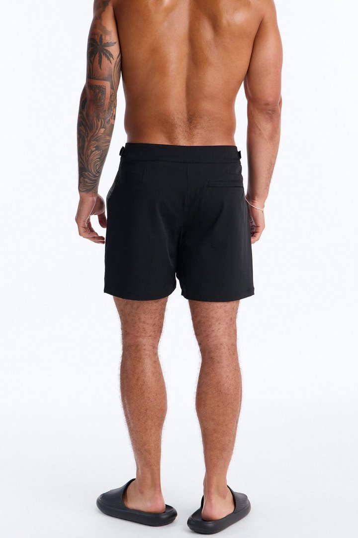 Elevated Stretch Trouser Swim Trunk 6″ - Black