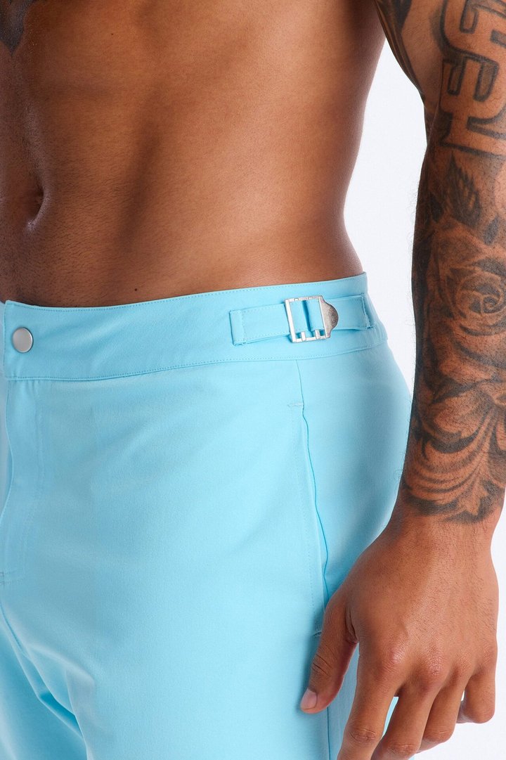 Elevated Stretch Trouser Swim Trunk 6″ - Light Blue