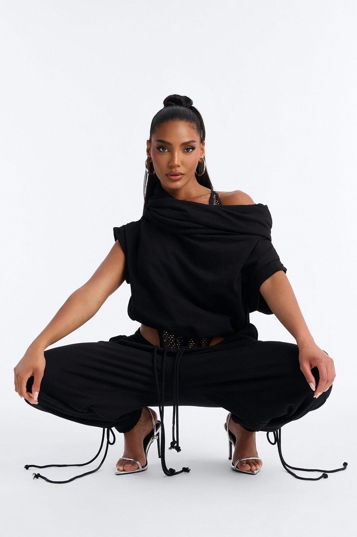 Alexa Jogger Pant Set - Black