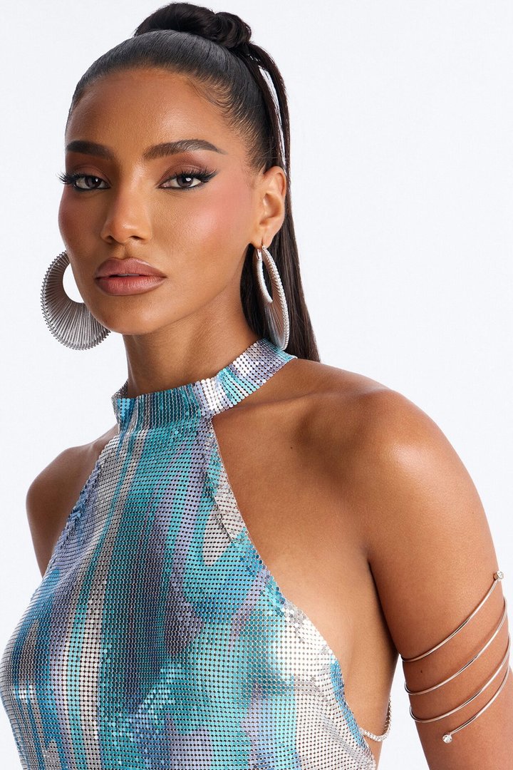 Set The Vibe Hoop Earrings - Silver