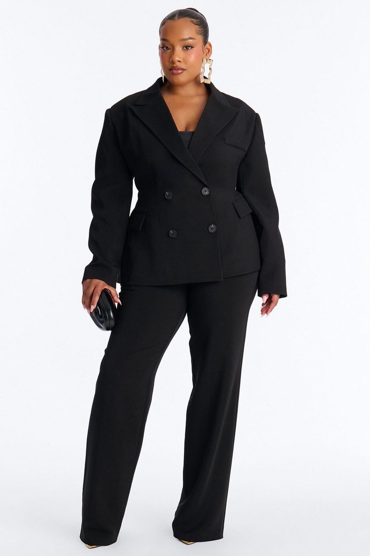 Empire Essentials Straight Leg Trouser - Black