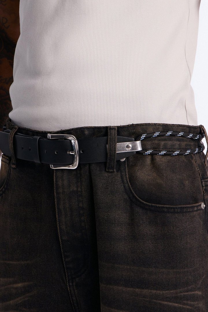 Utility Adjustable Bungee Cord Belt - Black/combo