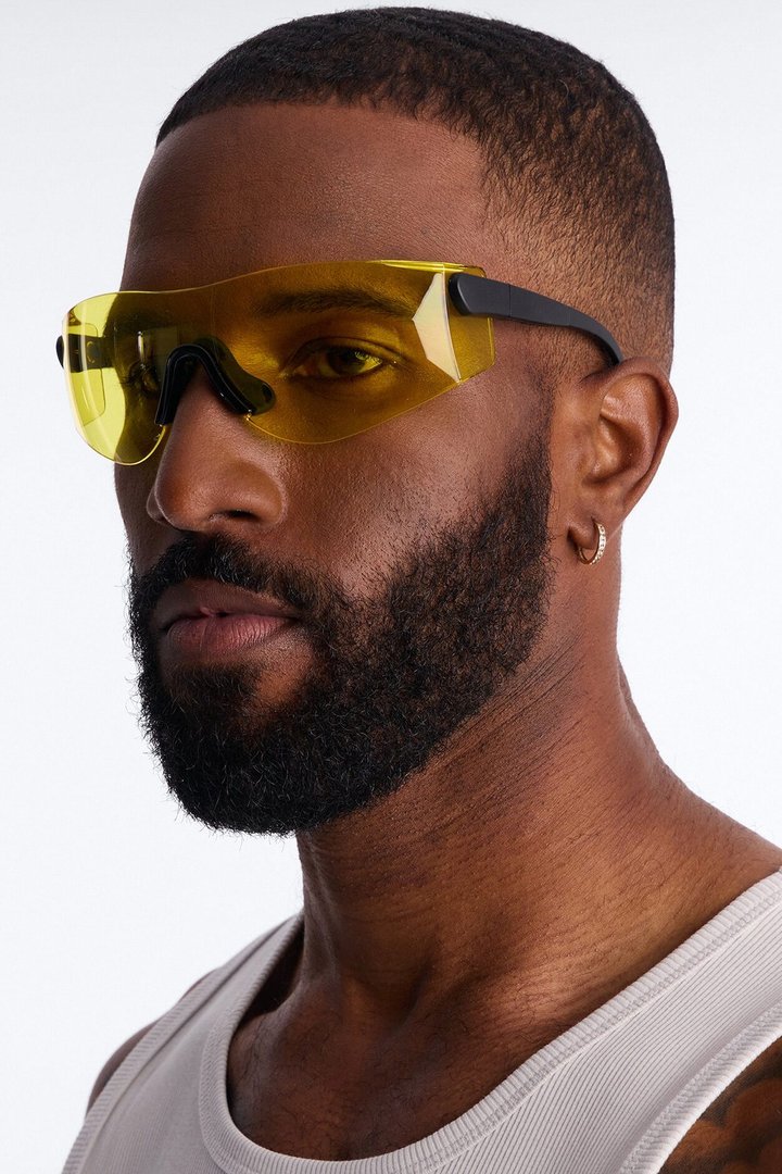 Real Revo Shield Sunglasses - Yellow