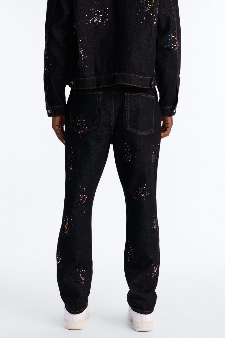 Slim Studio Paint Jeans - Dark Wash