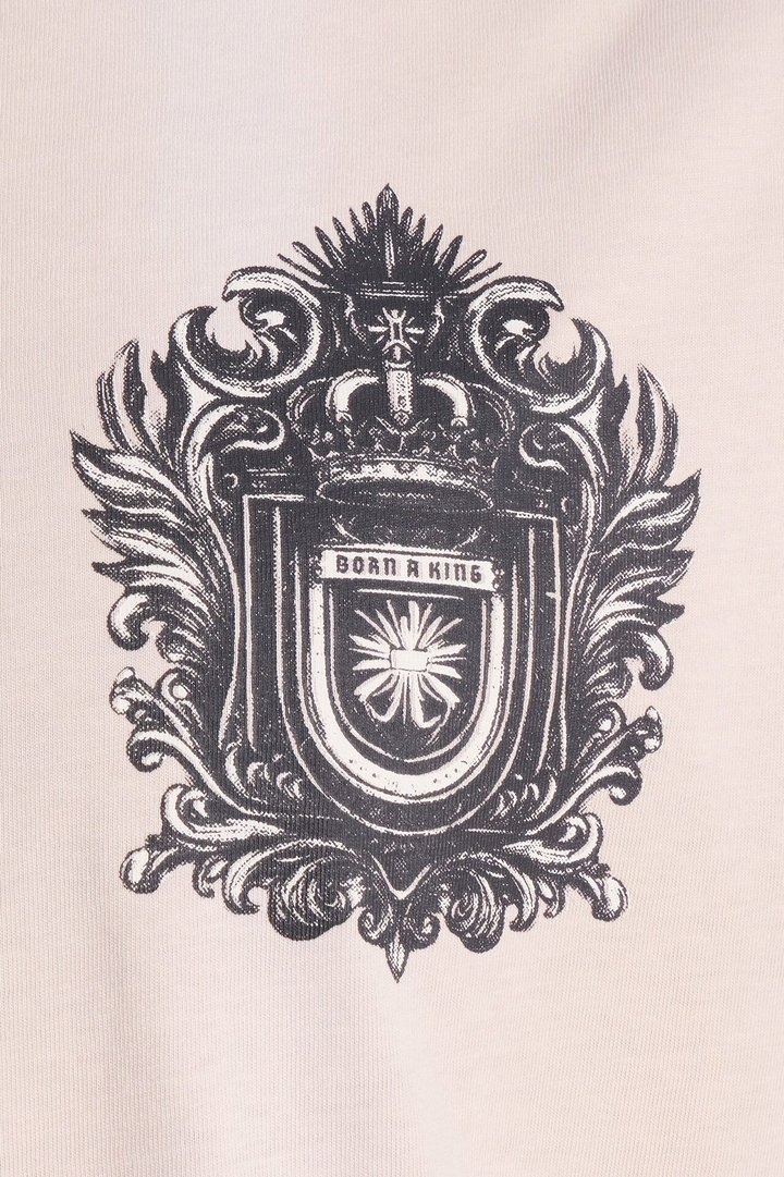 Born A King Vintage Muscle Tee - Charcoal