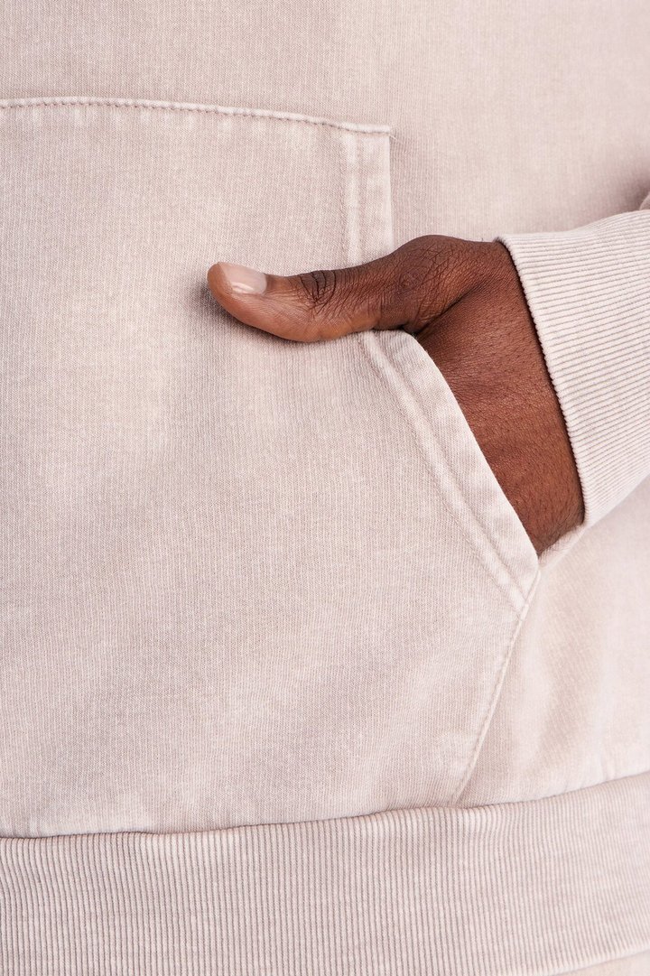 On The Go Washed Hoodie - Taupe
