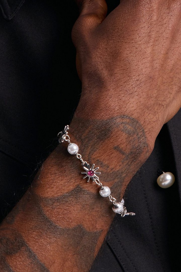Starlight Pearl Bracelet - Silver