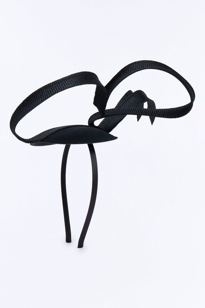 Queen Of Spades Fascinator - Black