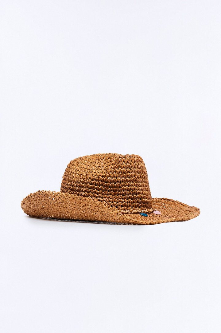 Salty Ocean Straw Cowboy Hat - Brown