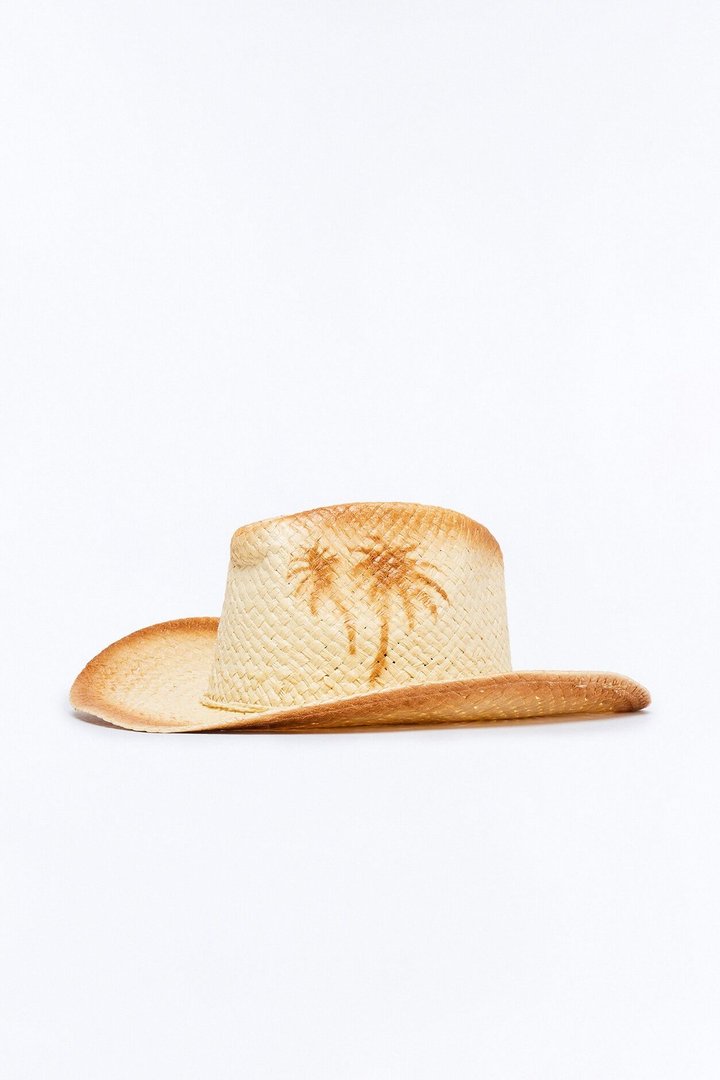 Palm Desert Straw Cowboy Hat - Tan