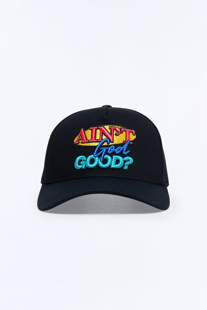 Ain't God Good Unstructured Snapback Hat - Black