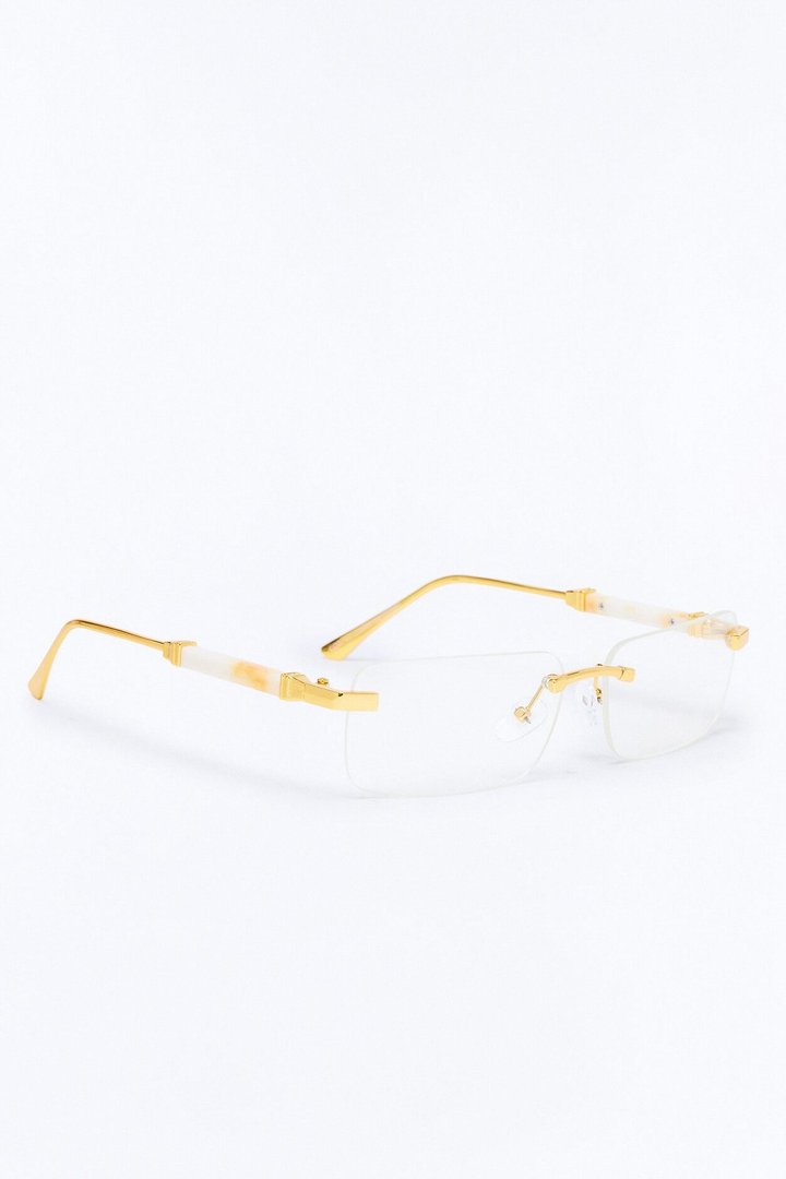 Destination Arrival Sunglasses - Gold/Clear
